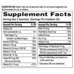 Состав Centrum MultiGummies Plus Omega 3 Adult Multivitamin Gummies