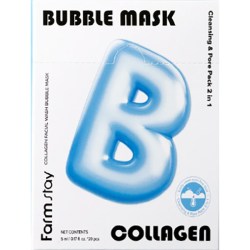 Купить маску для умывания FarmStay Collagen Facial Wash Bubble Mask 5 ml