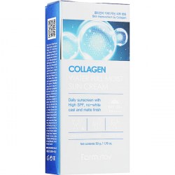 Купить крем для лица FarmStay Collagen Water Full Moist Sun Cream SPF50+ PA++++ 50 g