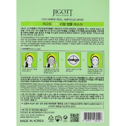 Состав Jigott Cucumber Real Ampoule Mask 27 ml
