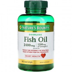 Купить Nature’s Bounty Odorlees Fish Oil 2400 mg + 1200 mg Киев, Украина