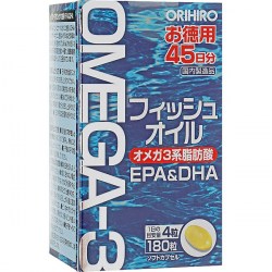 Купить рыбий жир и Омега-3 Orihiro EPA DHA Omega-3 180 pcs