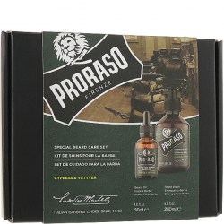 Купить набор для бороды Proraso Duo Pack Oil + Shampoo Cypress Vetyver 