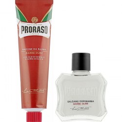Купить набор для бритья Proraso Duo Pack Tube + Balm Coarse Beard