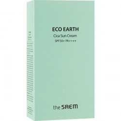 Купить солнцезащитный крем для лица The Saem Eco Earth Cica Sun Cream SPF 50+ PA++++ 50 g