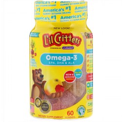Купить Vitafusion L’il Critters Gummy Omega-3 DHA 60 pcs Киев, Украина